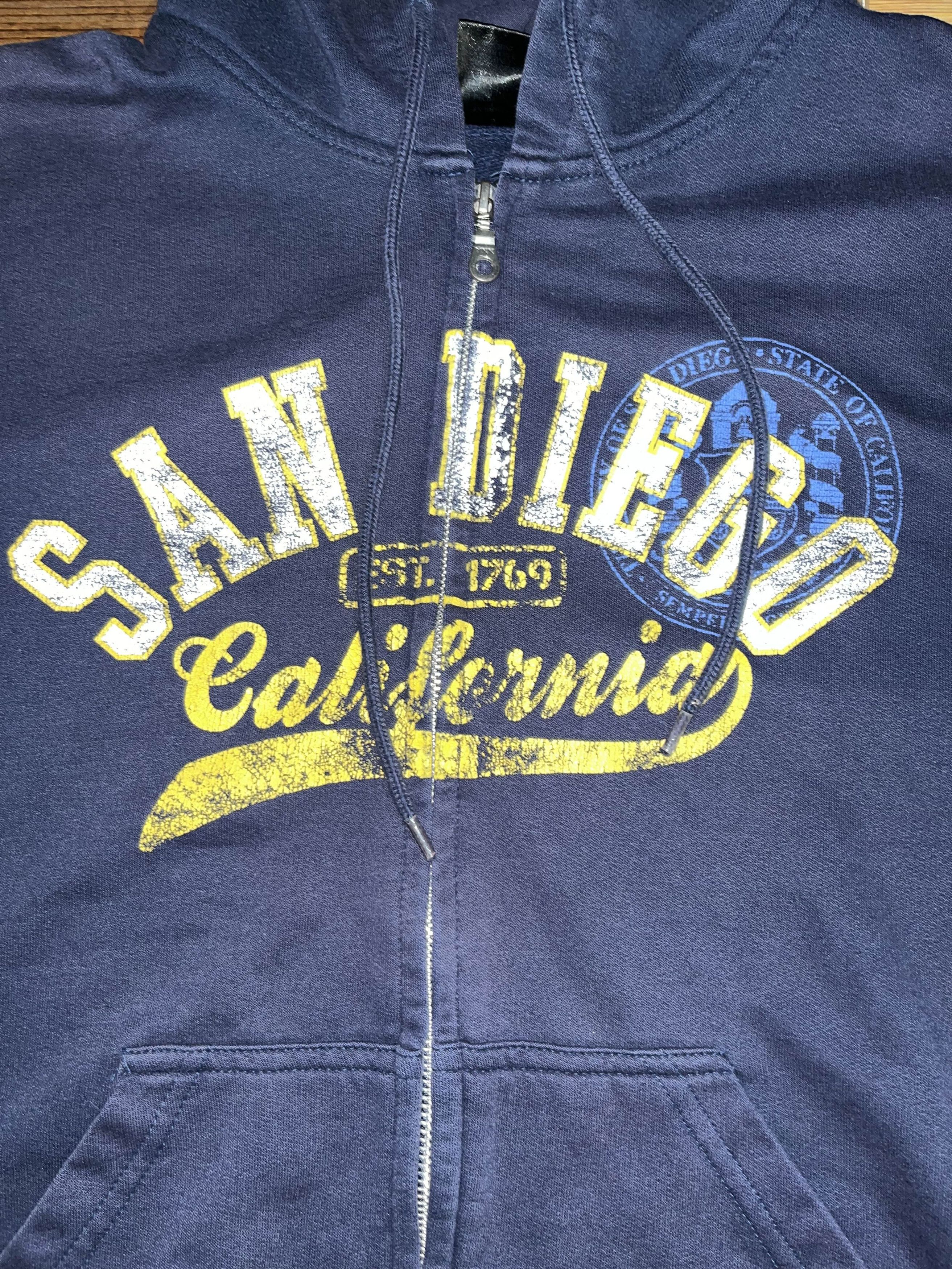 Vintage Y2K San Diego Zip-Up Sweater Size US M / EU 48-50 / 2 - 3 Thumbnail