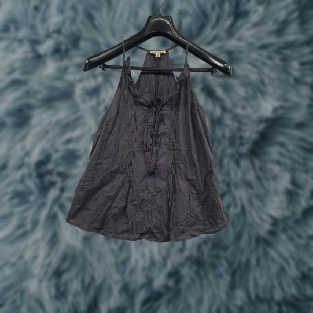 Anthropologie Anthropologie Les Cocotiers Ruffled Mora Tank Top Blouse Gray Size S Size S / US 4 / IT 40 - 1 Thumbnail