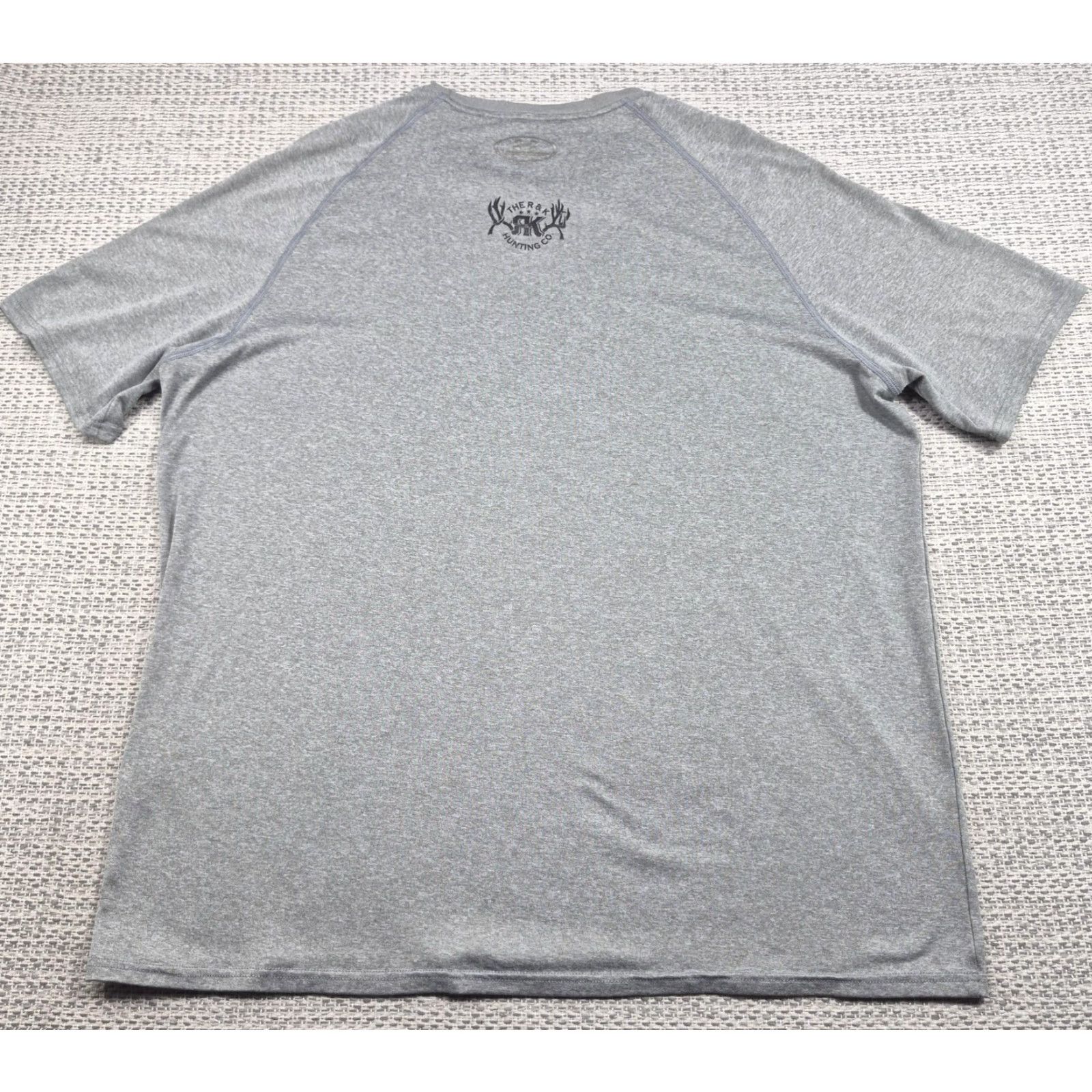 Under Armour Under Armour HeatGear Shirt Mens 2XL Gray T-Shirt Short Sleeve Graphic Print R&K Hunting Co Logo Activewear Casual Sports Mens 2XL Size US XXL / EU 58 / 5 - 6 Thumbnail