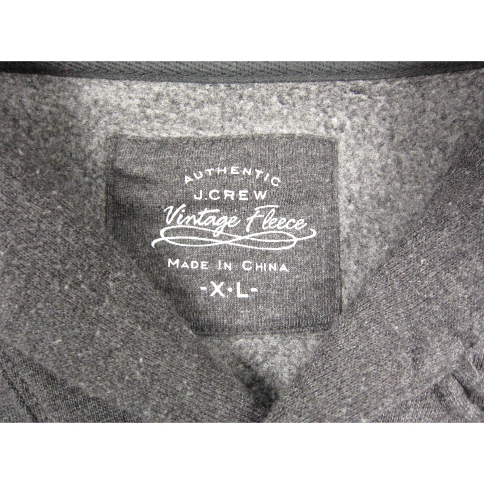 J.Crew VINTAGE J.Crew Sweatshirt Mens XL Gray Collared Fleece Cotton 90s Pullover Big Collar Size US XL / EU 56 / 4 - 3 Thumbnail
