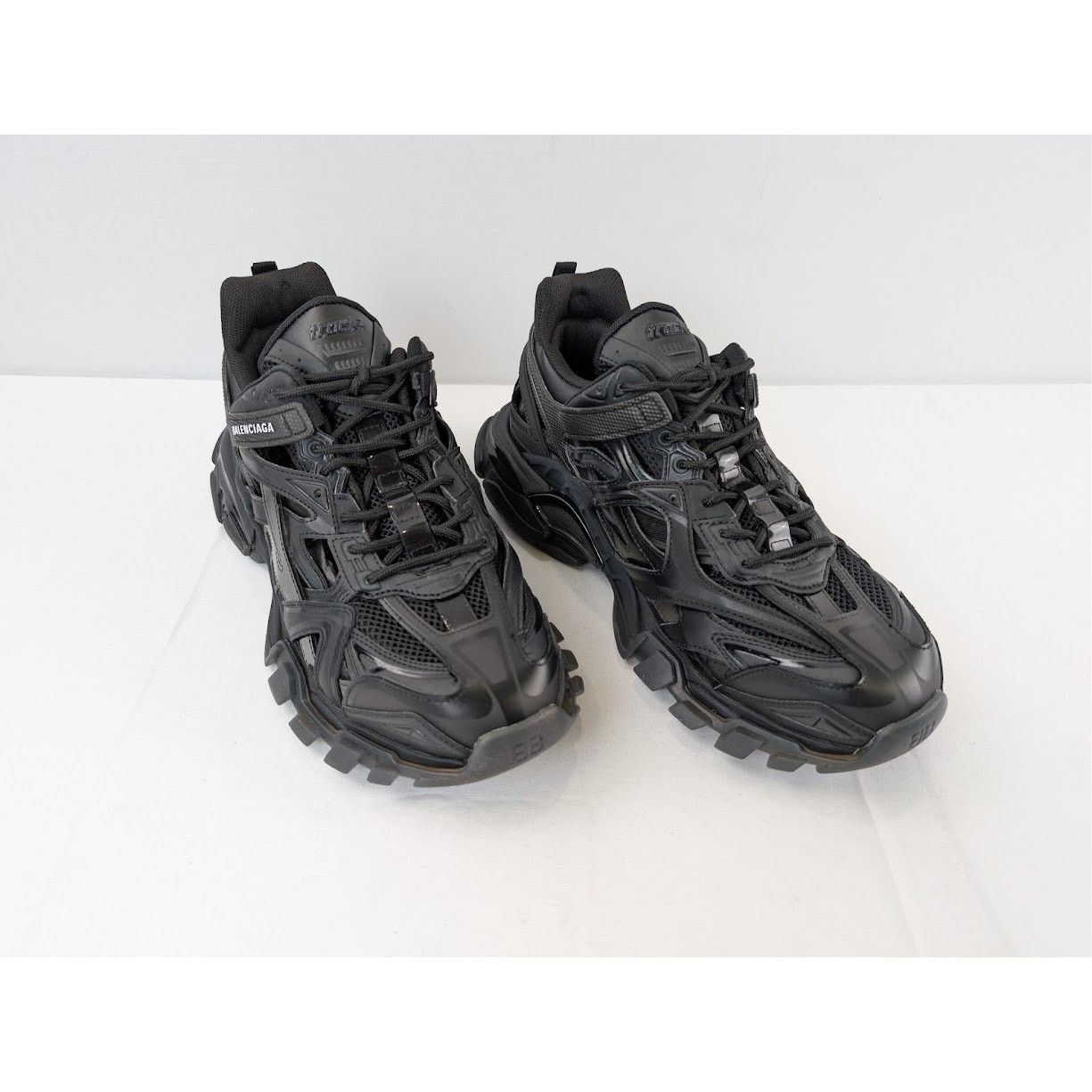 Balenciaga o1rshd1 Q:2 / Track.2 Open Sneakers in Black Size US 11 / EU 44 - 6 Thumbnail