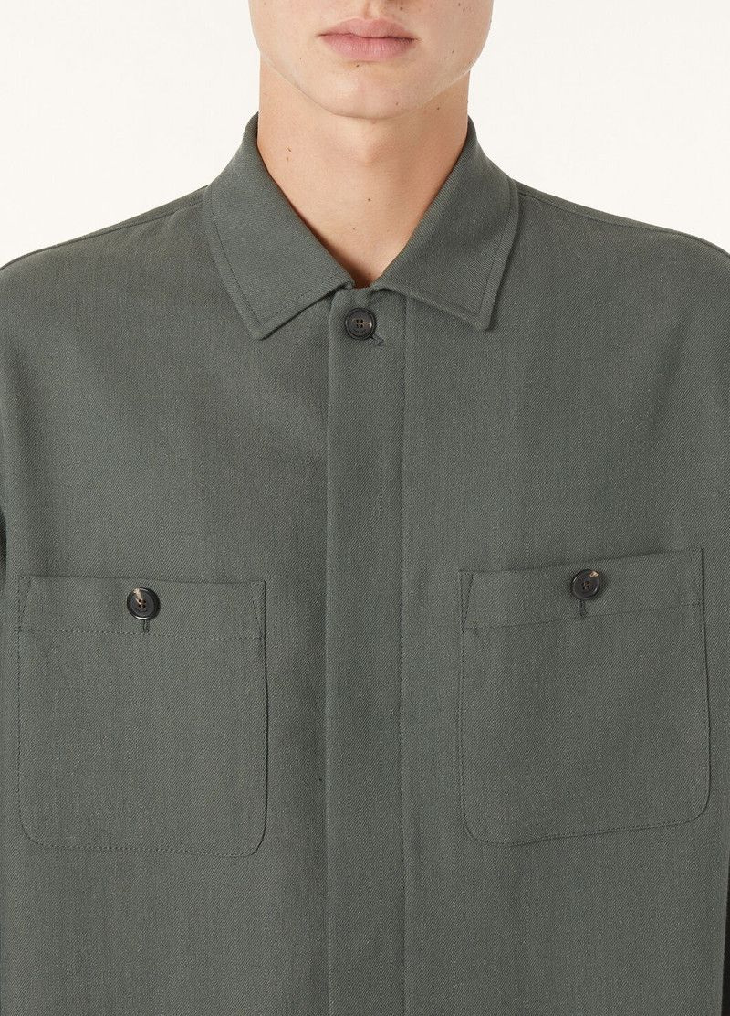 Loro Piana o1w1db10226 FAP1755 Alfred Overshirt in Dark Grey Size US M / EU 48-50 / 2 - 3 Thumbnail