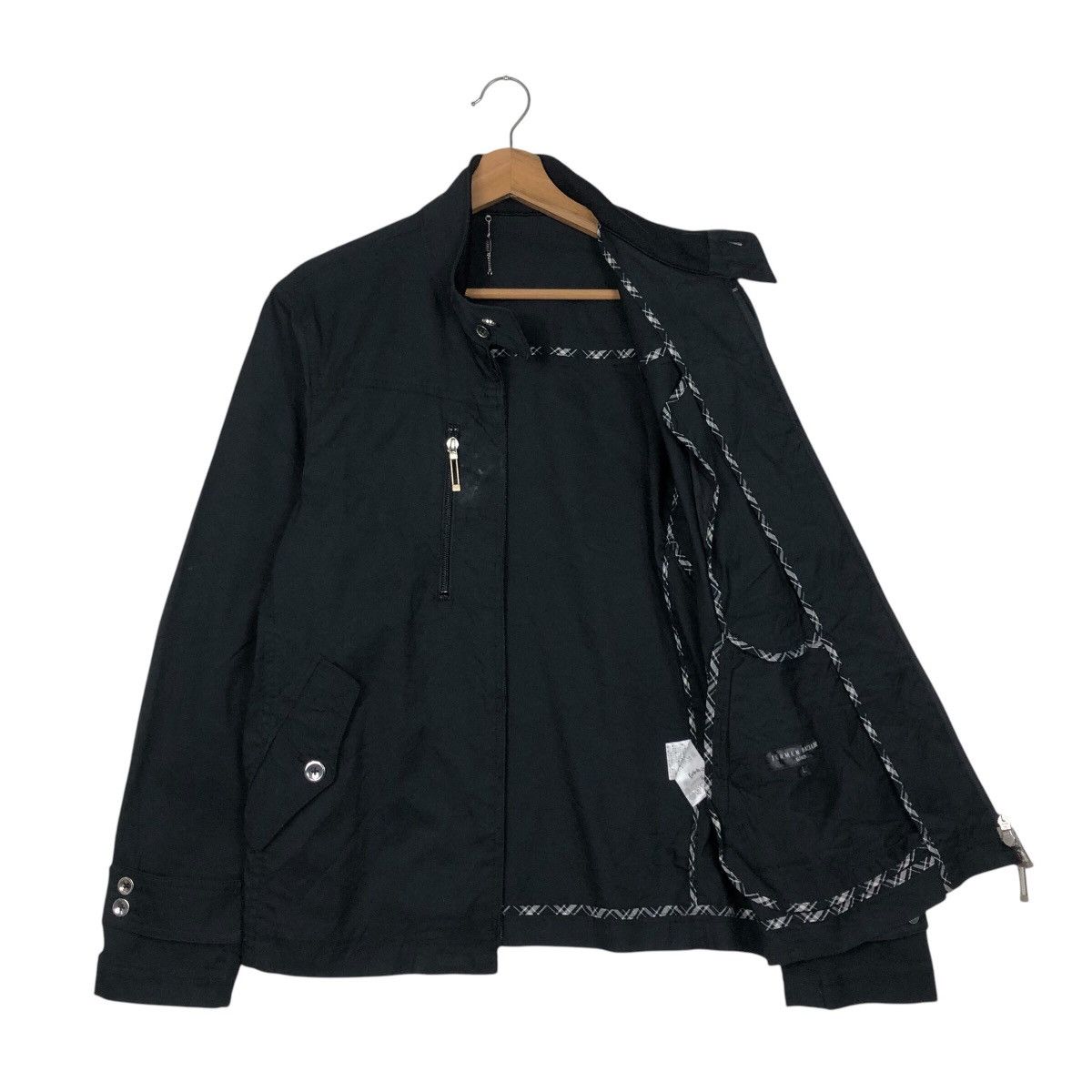 Japanese Brand 📌Rich Black Chore Biker Jacket Junmen Blackine Ginza Japan Size US L / EU 52-54 / 3 - 11 Thumbnail