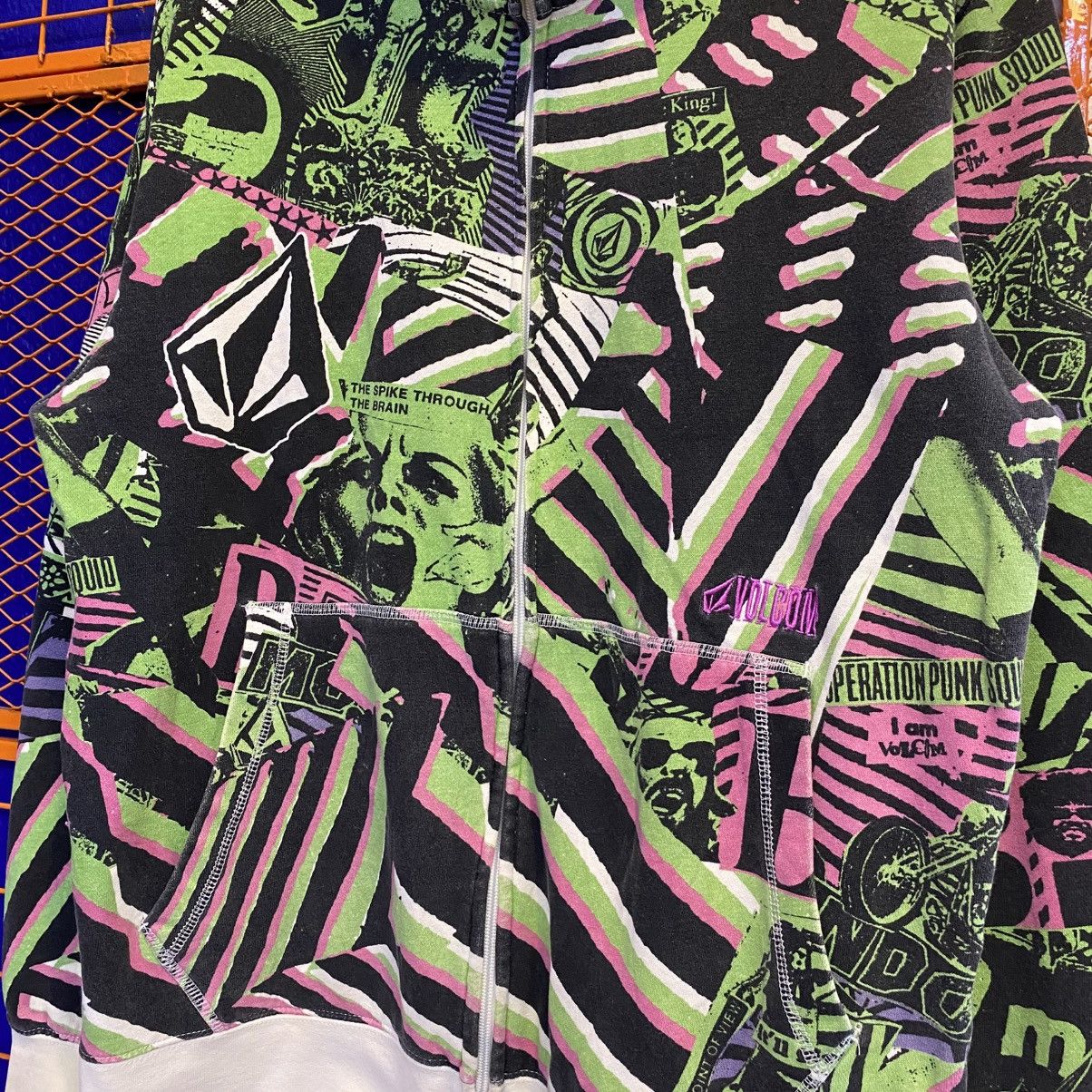 Volcom Vintage Volcom Fullprint Sweatshirt Hoodie Full Zip Size US L / EU 52-54 / 3 - 7 Thumbnail