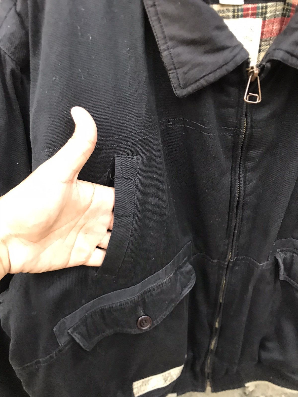 Japanese Brand ⚡️Vintage Practstudio Distressted Bomber Jacket Size US M / EU 48-50 / 2 - 6 Thumbnail
