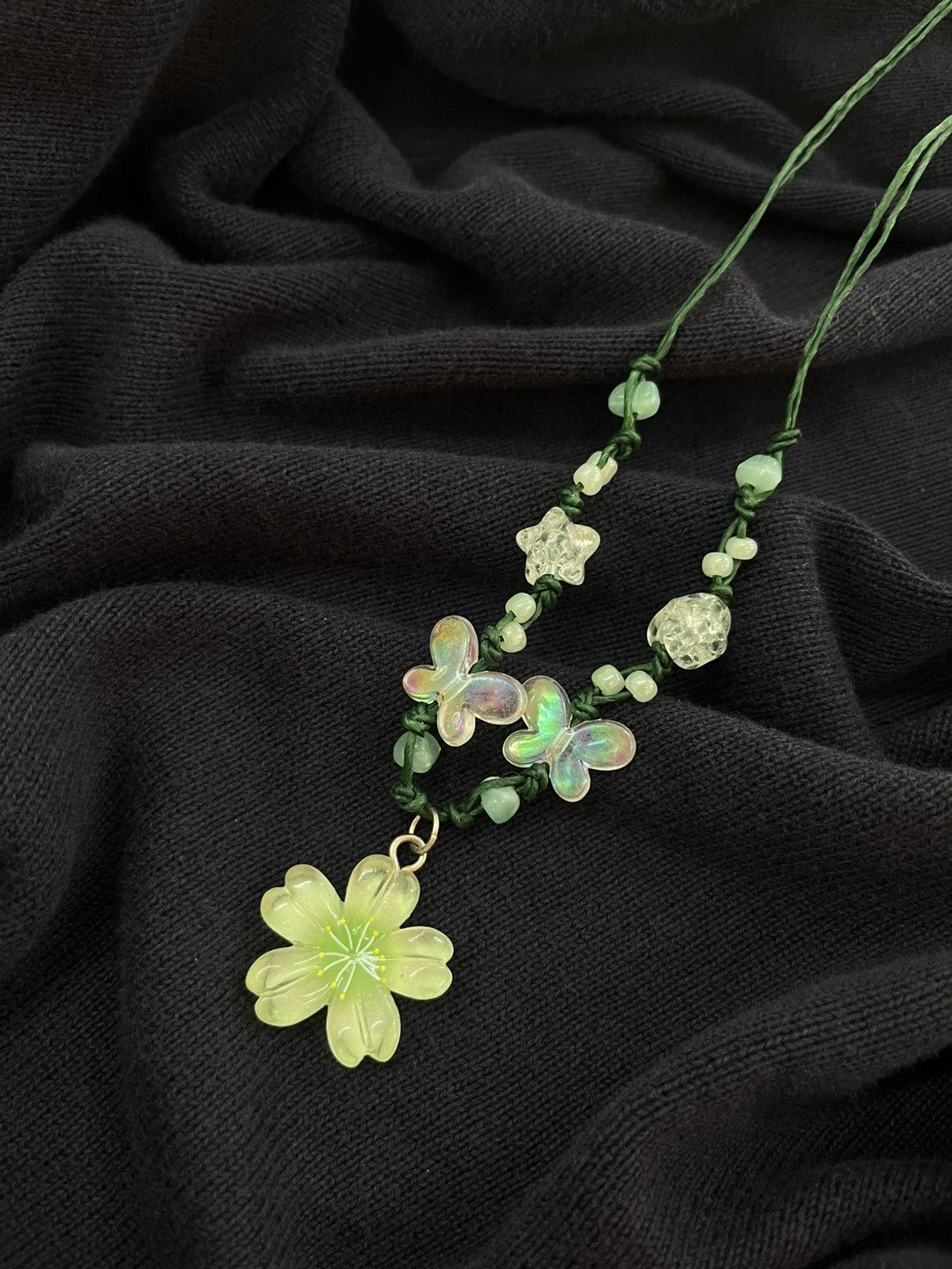 Handmade Waxed cord necklace Size ONE SIZE - 1 Thumbnail