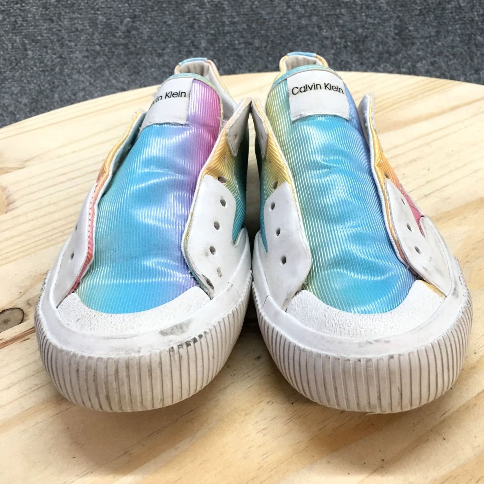 Calvin Klein Calvin Klein Shoes Womens 5.5 M Clauri Low Top Sneakers Multicolor Round Toe - Casual Sneaker for Women Size M / US 6-8 / IT 42-44 - 6 Thumbnail