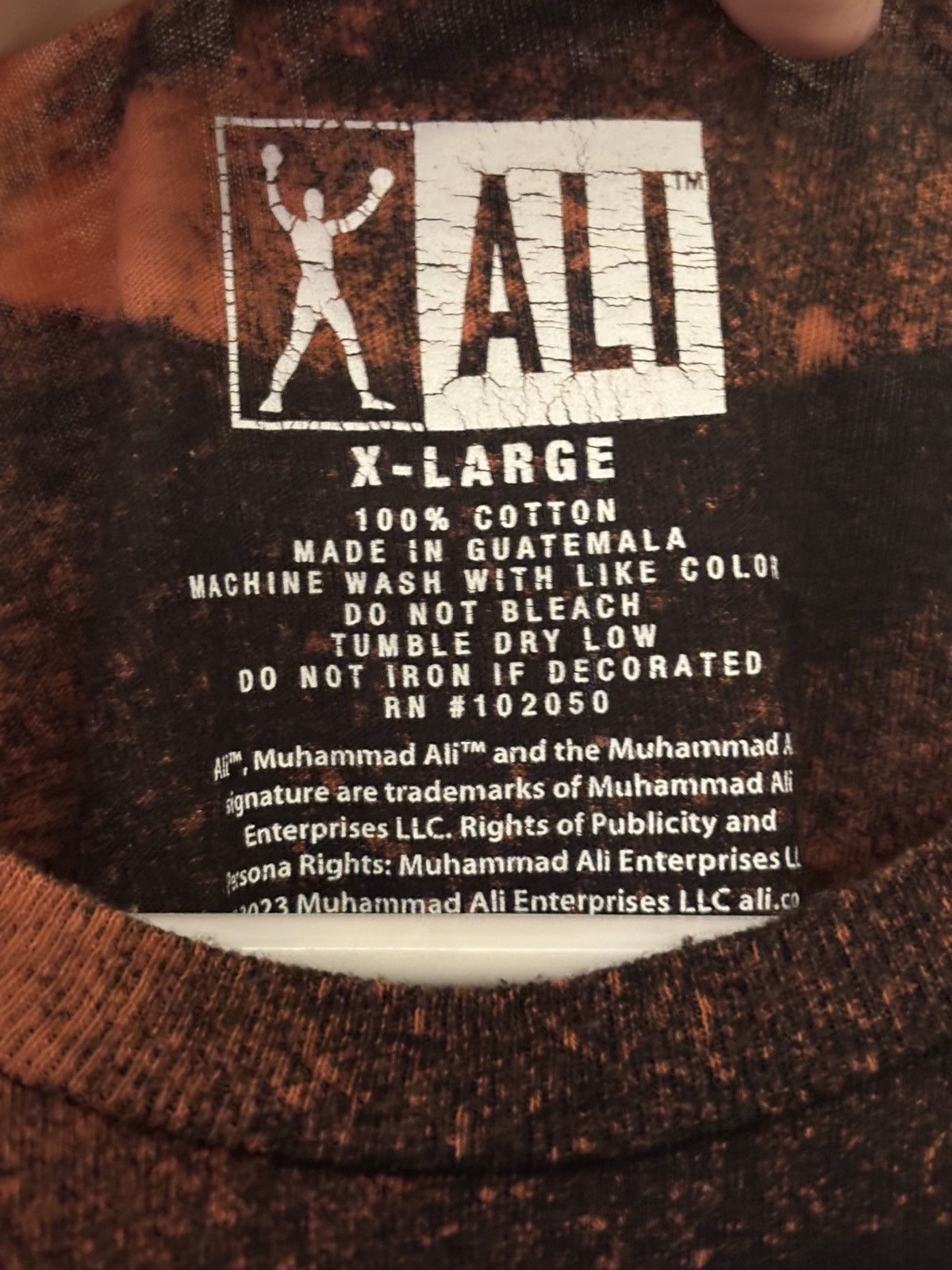 Other One of a Kind Bleach Dyed MUHAMMAD ALI Blk / Pink Shirt - XL Size US XL / EU 56 / 4 - 5 Thumbnail