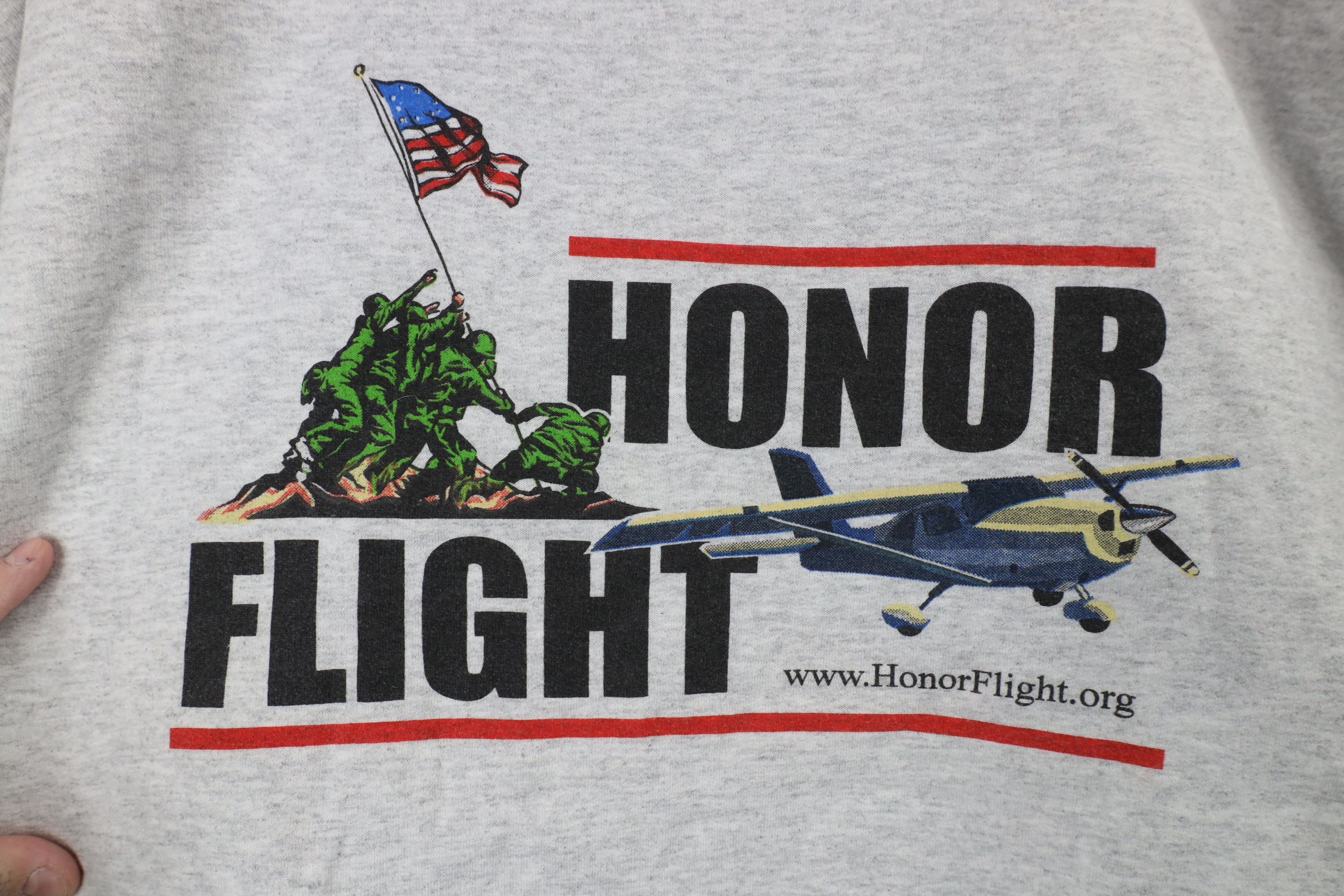 Vintage Vintage Military Flight Crewneck Sweatshirt Heather Gray Size US XXL / EU 58 / 5 - 4 Thumbnail