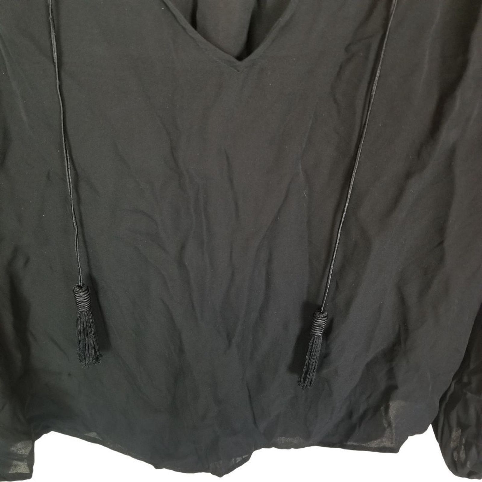 Joie Joie Womens Silk Odelette Peasant Blouse Sz XS Quiet Luxury Size XS / US 0-2 / IT 36-38 - 4 Thumbnail