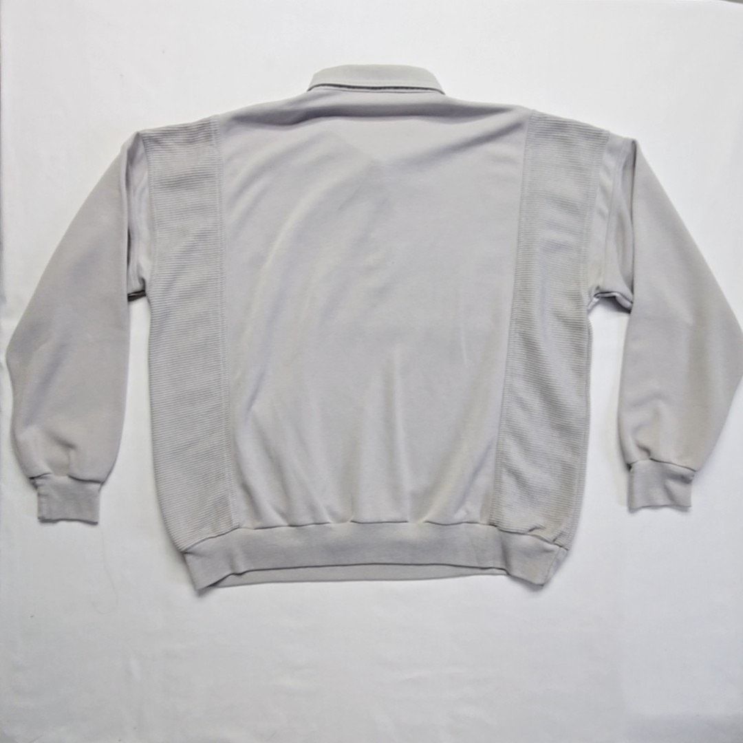 Vintage Vintage Knightsbridge Shirt Gray Ribbed XL Polo Long Sleeve Size US XL / EU 56 / 4 - 11 Thumbnail