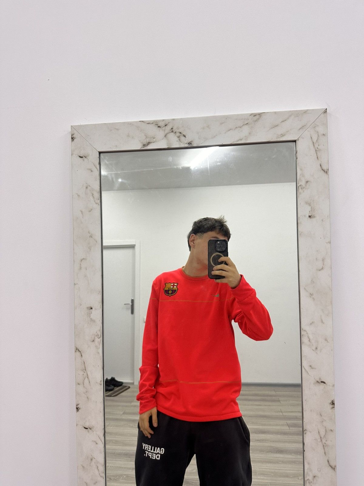 Nike Nike Barcelona Vintage Soccer Longsleeve Blokecore Drill Size US L / EU 52-54 / 3 - 1 Thumbnail