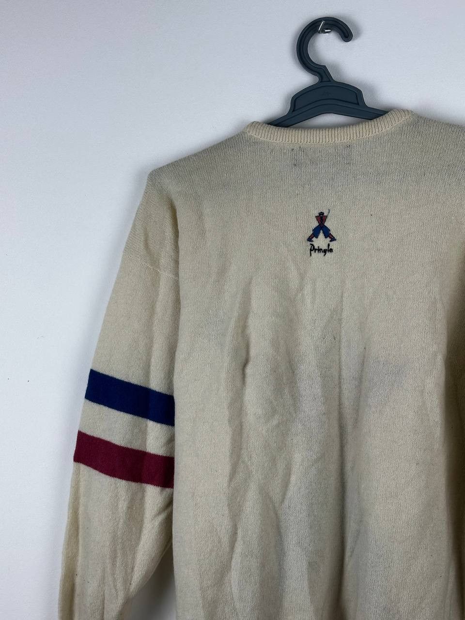 Pringle Of Scotland × Vintage Vintage Pringle Sports Pure Wool Abstract Geometric Sweater Size US L / EU 52-54 / 3 - 11 Thumbnail