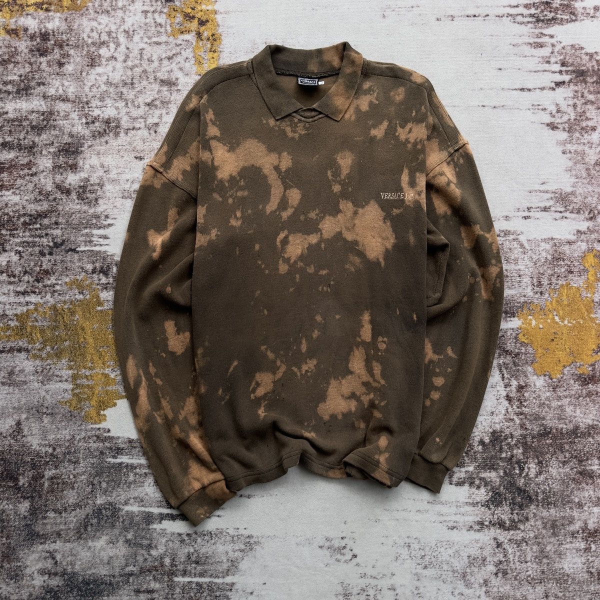 Versace VINTAGE VERSACE JEANS COUTURE ACID WASH EMBROIDERY LOGO RARE Size US L / EU 52-54 / 3 - 1 Thumbnail