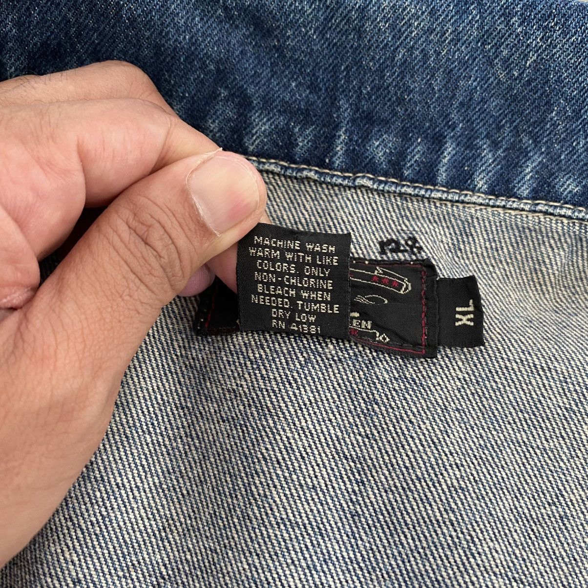 RRL Ralph Lauren VTG 90’s RRL Ralph Lauren Buckle Back Pleated Denim Jacket Size US XL / EU 56 / 4 - 20 Thumbnail