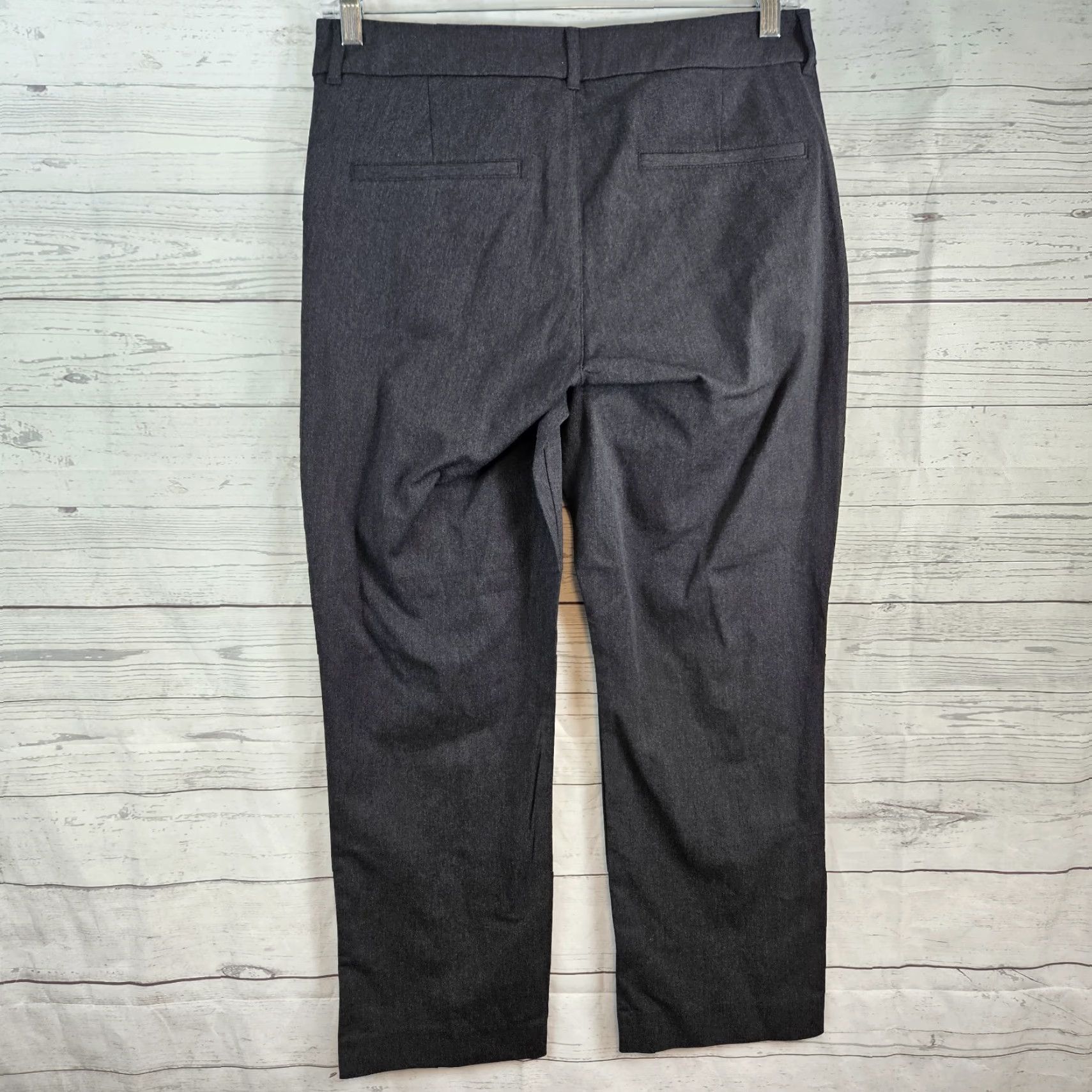 Old Navy Old Navy Womens Pixie Ankle Pants Sz 12 Gray Cotton Blend Stretch Size 34" / US 12 / IT 48 - 3 Thumbnail