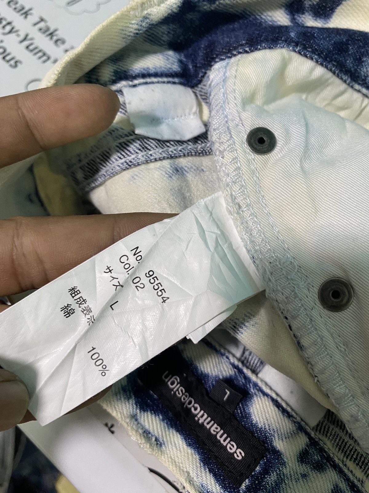 semanticdesign Vintage semantic design acid wash denim very rare Size US 32 / EU 48 - 9 Thumbnail