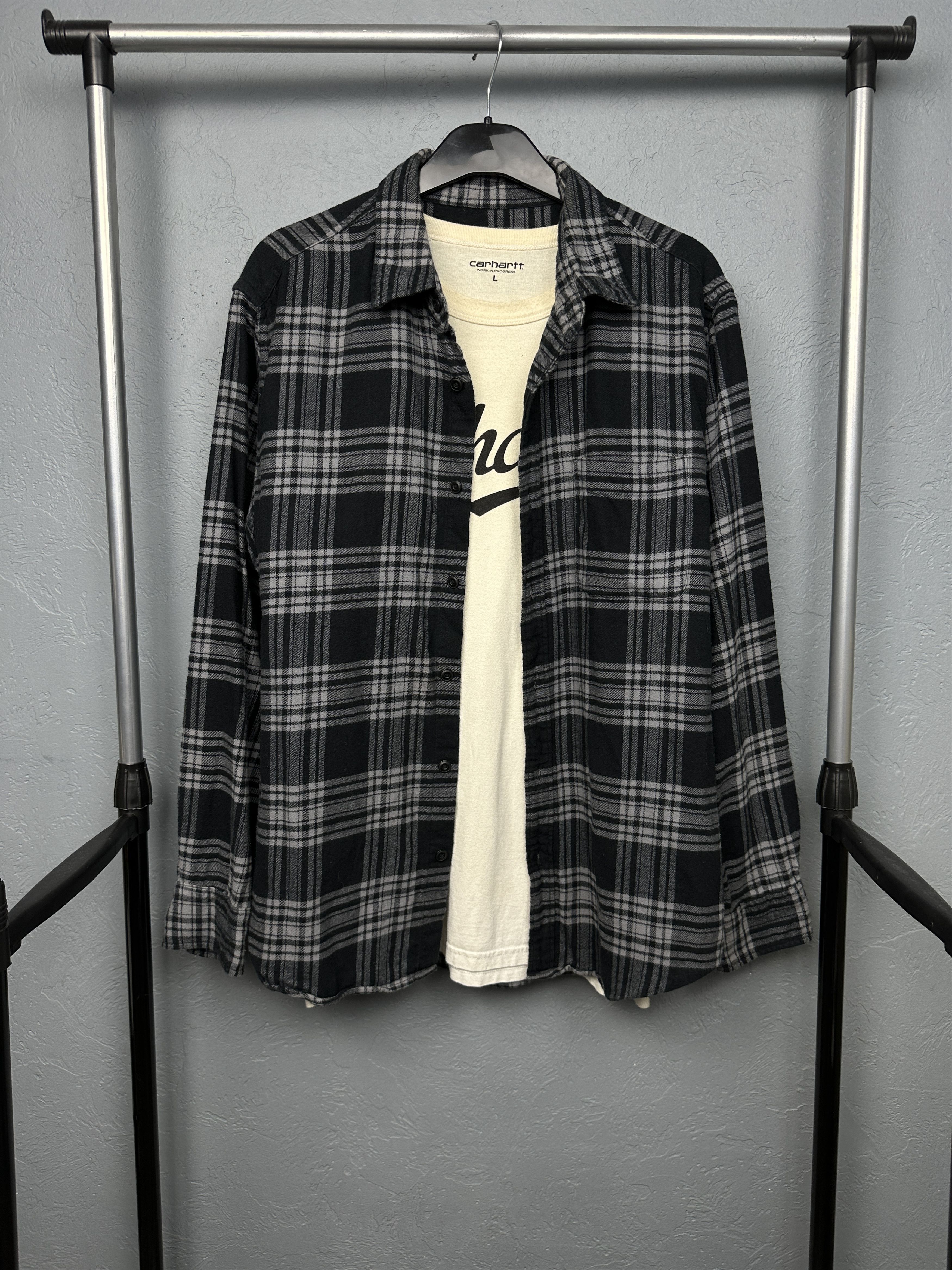 Flannel × Uniqlo × Vintage Uniqlo Mens Flannel Plaid Shirt Travis style Size US L / EU 52-54 / 3 - 1 Thumbnail