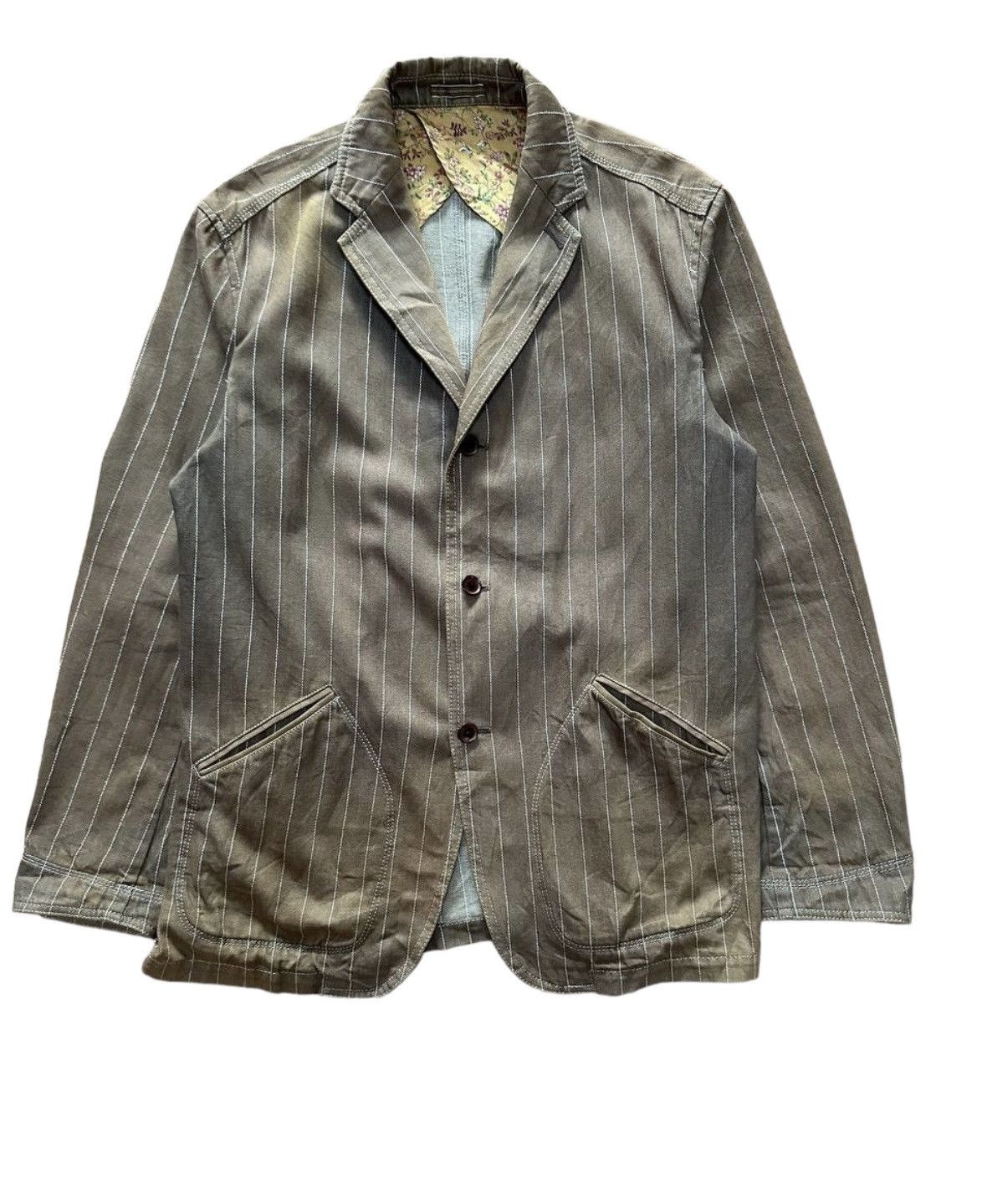 image of Alexander Julian Pinstripes Blazer in Brown, Men's (Size Medium)