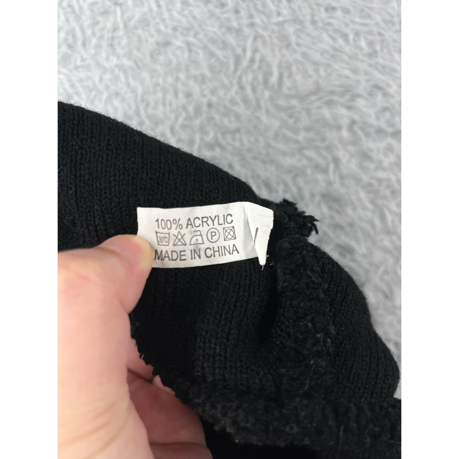 Vintage Planet Saturn Beanie Adult One Size Black Knit 100% Acrylic Snow Ski Size ONE SIZE - 7 Thumbnail