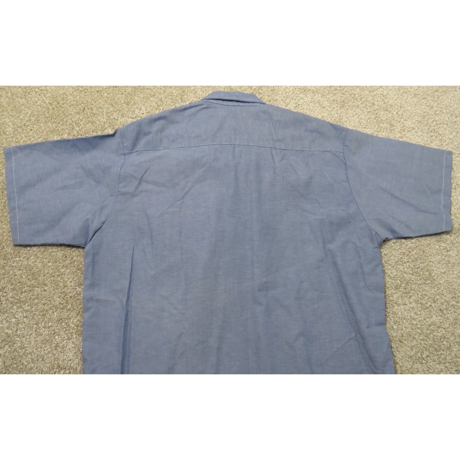 Vintage VINTAGE Key Apparel Shirt Men's XL Short Sleeve Button Up Blue USA Made Size US XL / EU 56 / 4 - 8 Thumbnail