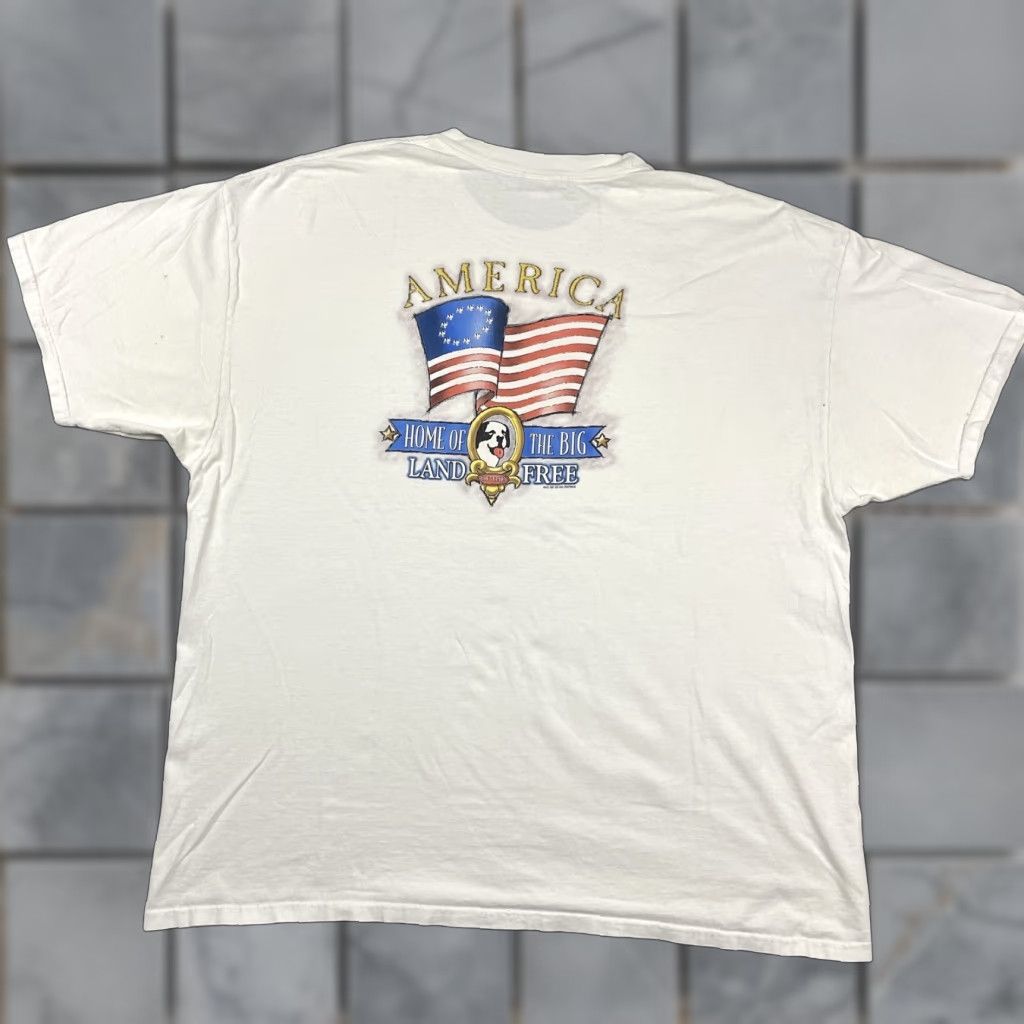 Big Dogs VTG Big Dogs T Shirt Home of The Big Parody 2001 XL White Unisex Adults Crew Neck Short Sleeve Graphic Print Dog 2000s Mens Womens Boys Girls Size US XL / EU 56 / 4 - 1 Thumbnail