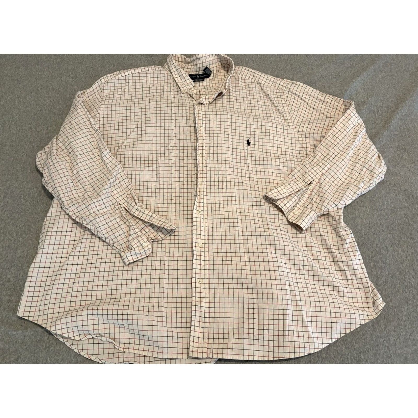 Polo Ralph Lauren Polo Ralph Lauren Long Sleeve Check Button-Up Pony Shirt Mens 4XB 4XL 4XLB Size US XXL / EU 58 / 5 - 2 Thumbnail