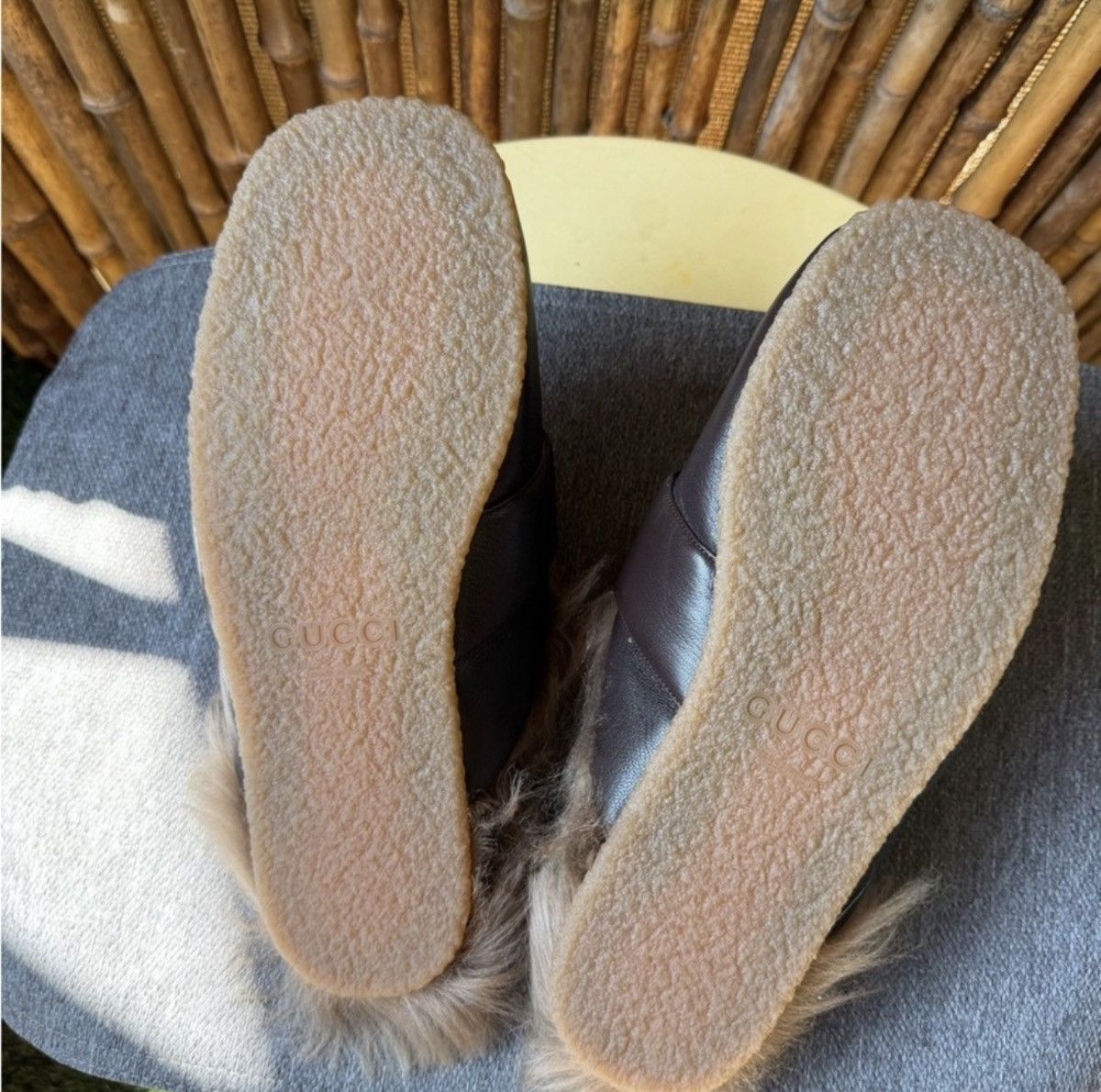 Gucci GUCCI men’s fur loafers Size US 8 / EU 41 - 6 Thumbnail