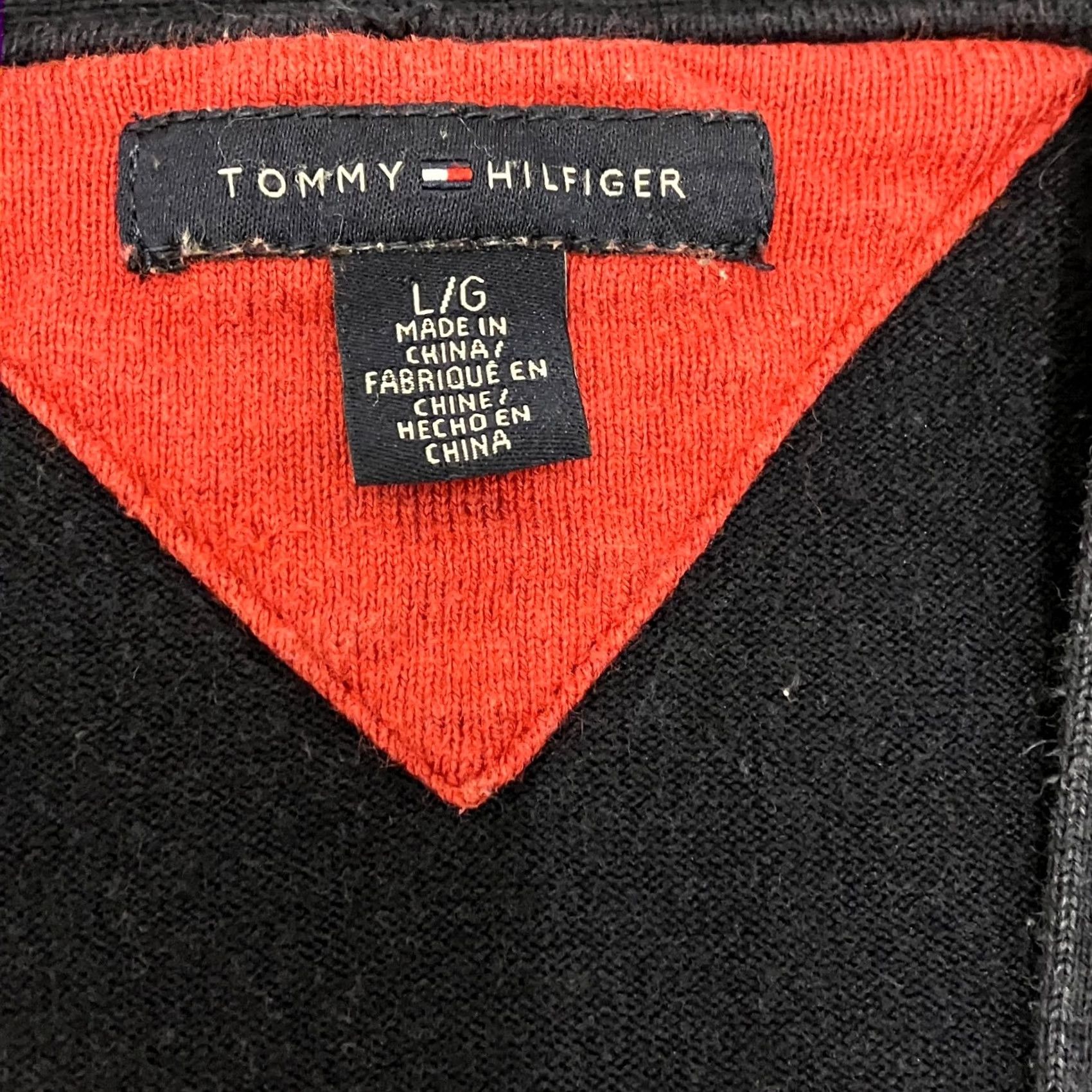 Tommy Hilfiger Tommy Hilfiger Cardigan Womens Large Navy Cashmere Cotton Button Front Size L / US 10 / IT 46 - 5 Thumbnail