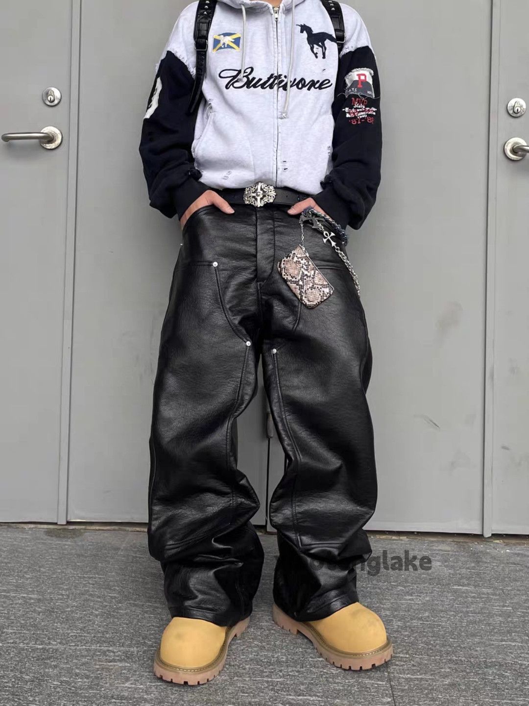 Vintage zx pu punk hiphop carpenter Balenciaga style pants Size US 34 / EU 50 - 5 Thumbnail
