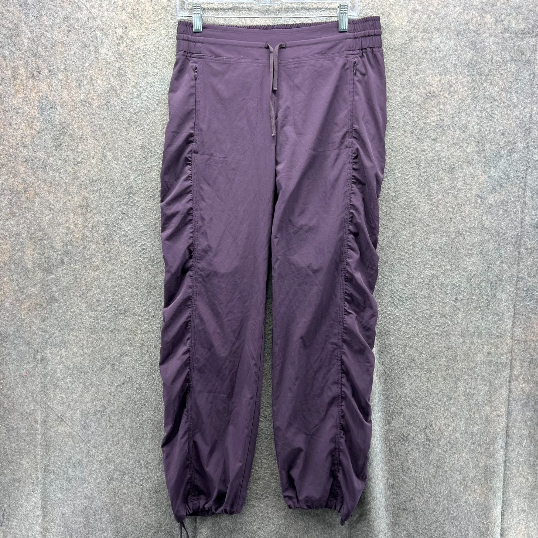 Athleta Athleta Pants Women 6 Purple Ruched Lightweight Jogger Nylon Athletic Size 28" / US 6 / IT 42 - 2 Thumbnail