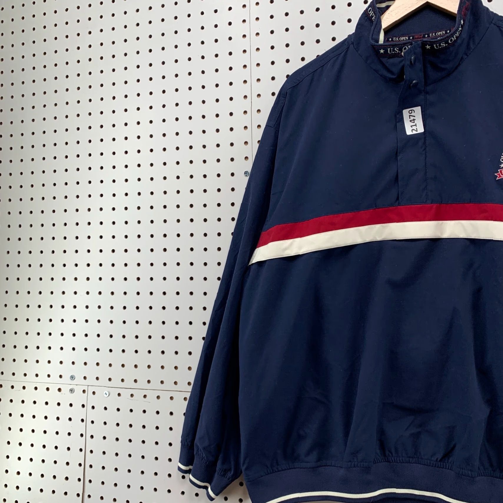 Vintage VINTAGE US OPEN Windbreaker Pullover Jacket Womens XL Blue Outdoor Sports Windbreaker Olympic Fields 2003 Ashworth Jacket Womens XL Blue Size XL / US 12-14 / IT 48-50 - 3 Thumbnail