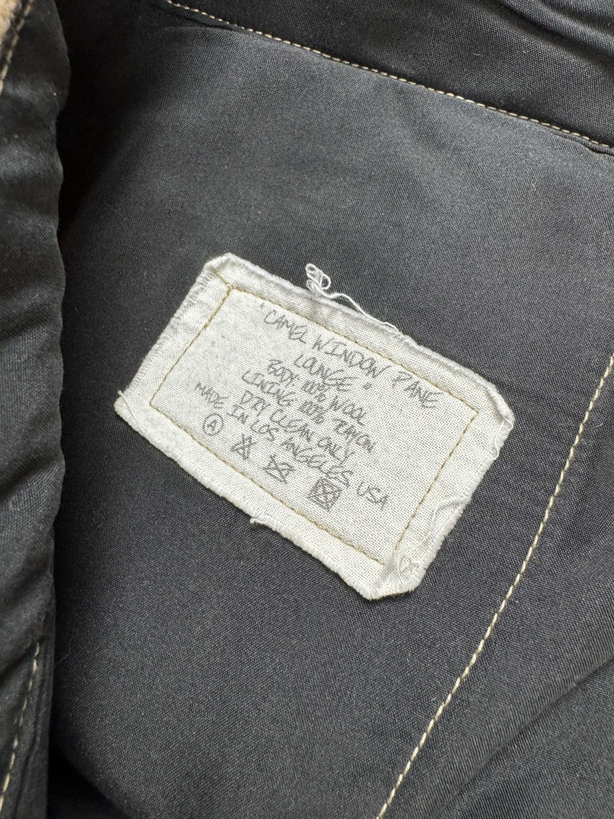 Greg Lauren Camel Window Pane Lounge Size US 34 / EU 50 - 5 Thumbnail