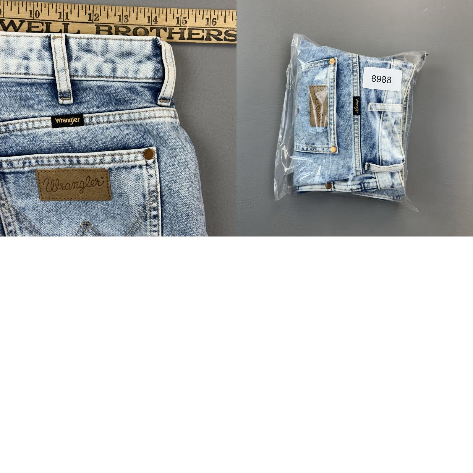 Wrangler Wrangler Mom Jeans Women's 29x29 Light Wash Denim High Rise Taper Retro Jeans Size 29" - 9 Thumbnail