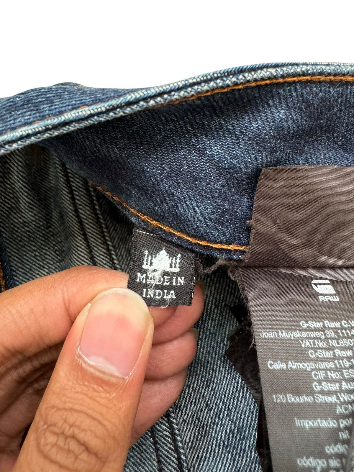 G-Star 💸LASTDROP💸 Vtg G-Star Raw Jeans Distressed Clawmark Denim Size US 30 / EU 46 - 18 Thumbnail