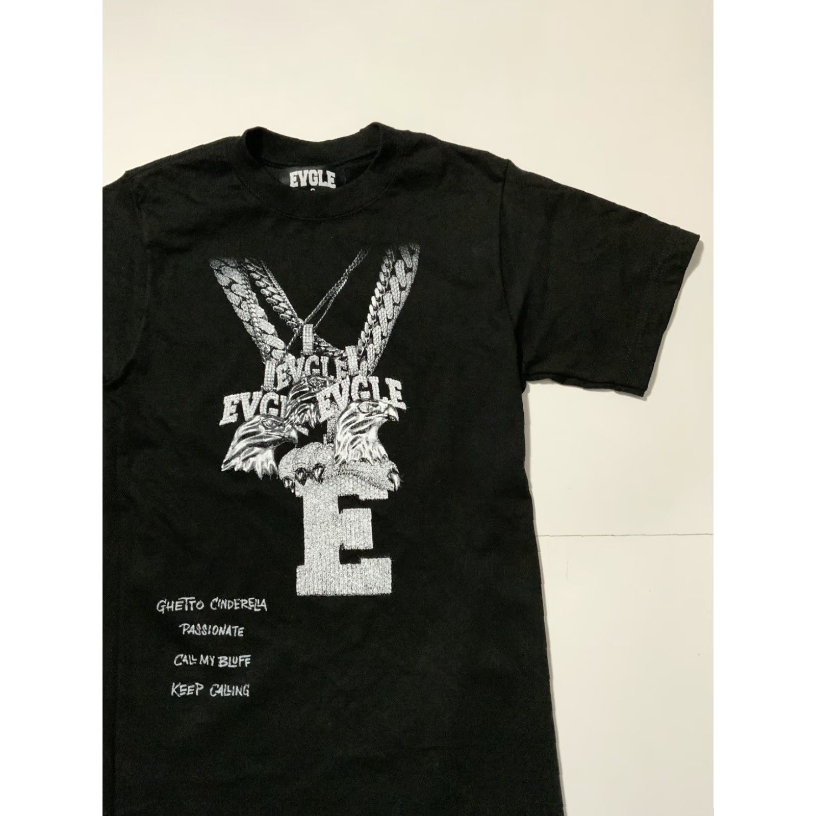 Vintage VINTAGE Evgle BLXST Ghetto Cinderella Passionate Chains Hip Hop Merch Black T-Shirt Sz.S Men S Black Hip Hop T-Shirt Mens Size US S / EU 44-46 / 1 - 3 Thumbnail