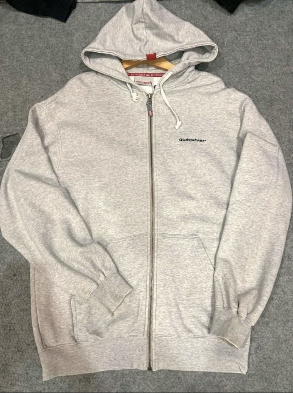 Quiksilver × Vintage Vintage Zip Hoodie Quick Silver Globe Size US XL / EU 56 / 4 - 2 Thumbnail