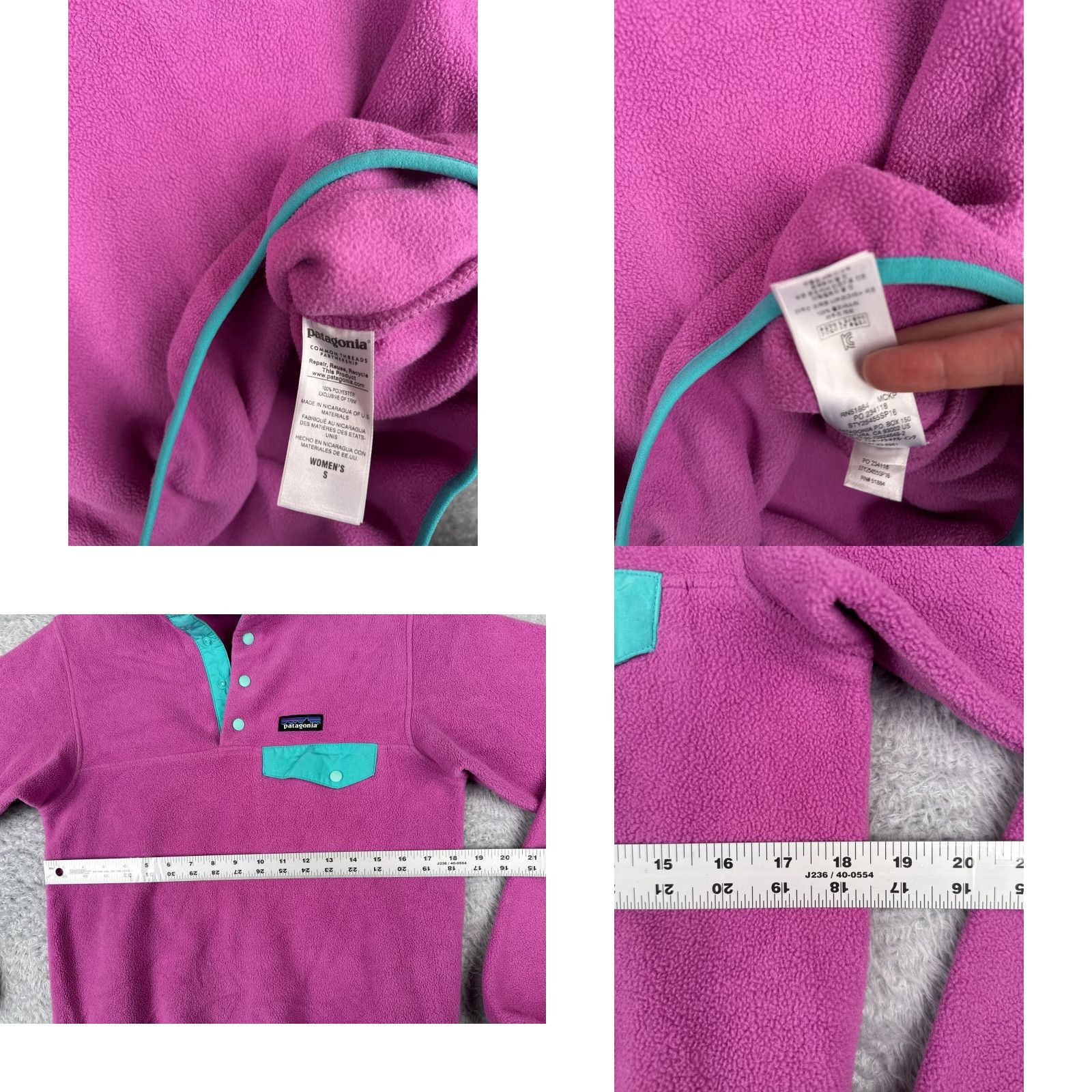 Patagonia Patagonia Sweatshirt Womens Small Pink Lightweight Synchilla Snap-T Fleece Pullover Size S / US 4 / IT 40 - 8 Thumbnail
