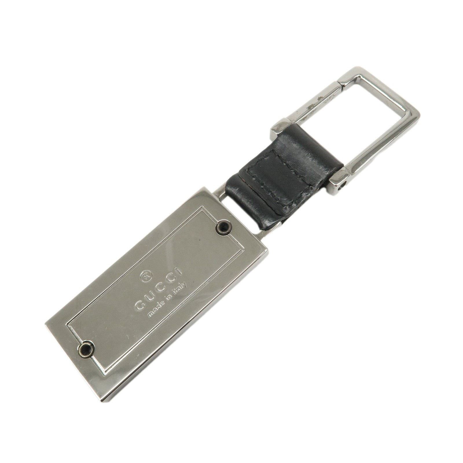 Gucci Gucci Leather Keychain Black Size ONE SIZE - 1 Thumbnail