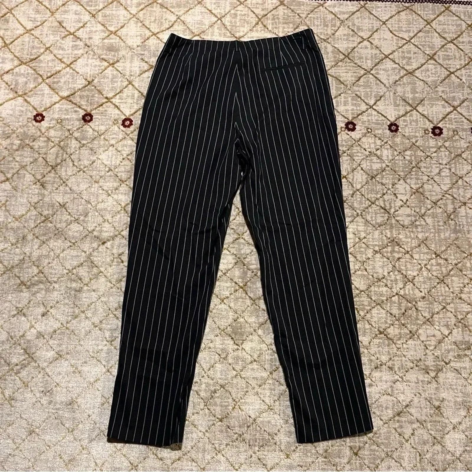 Lauren Ralph Lauren Ralph Lauren Dress Pants Womens 16W Black White Pinstripe Size 38" / US 16 / IT 52 - 8 Thumbnail