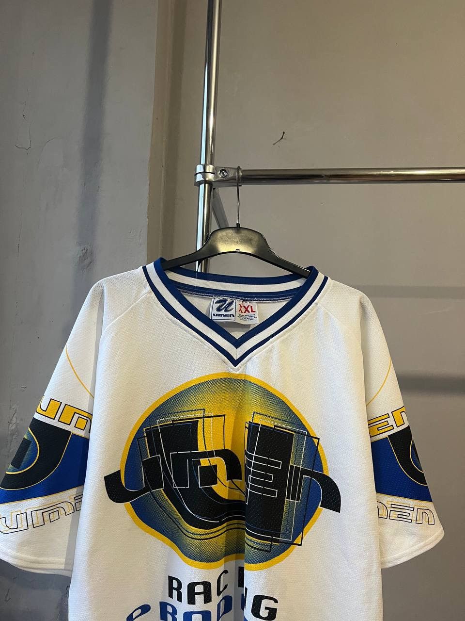 Vintage 90’S RACING PRODUCTS SYSTEM BY UMEN NYC USA HIP HOP JERSEY Size US XXL / EU 58 / 5 - 3 Thumbnail