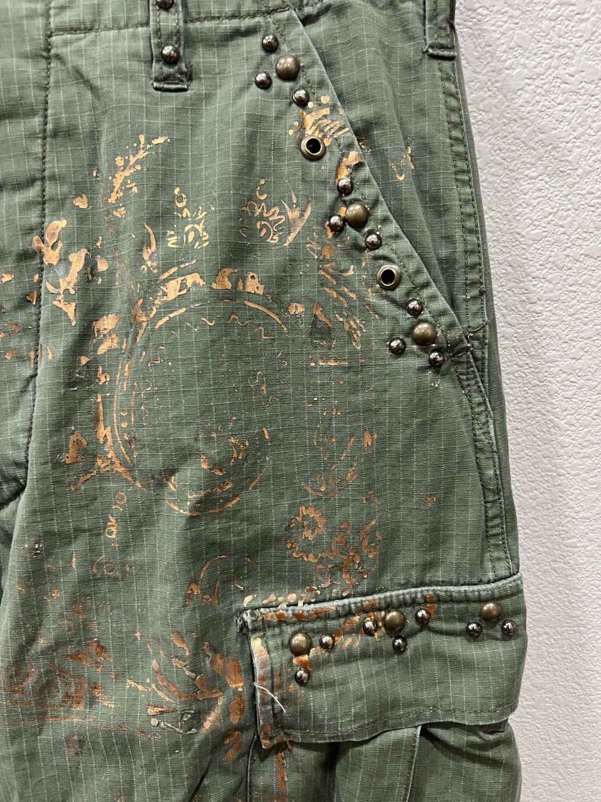 Other Y2K Riley Studded Ripstop Nylon Cargo Pants Size US 32 / EU 48 - 2 Thumbnail