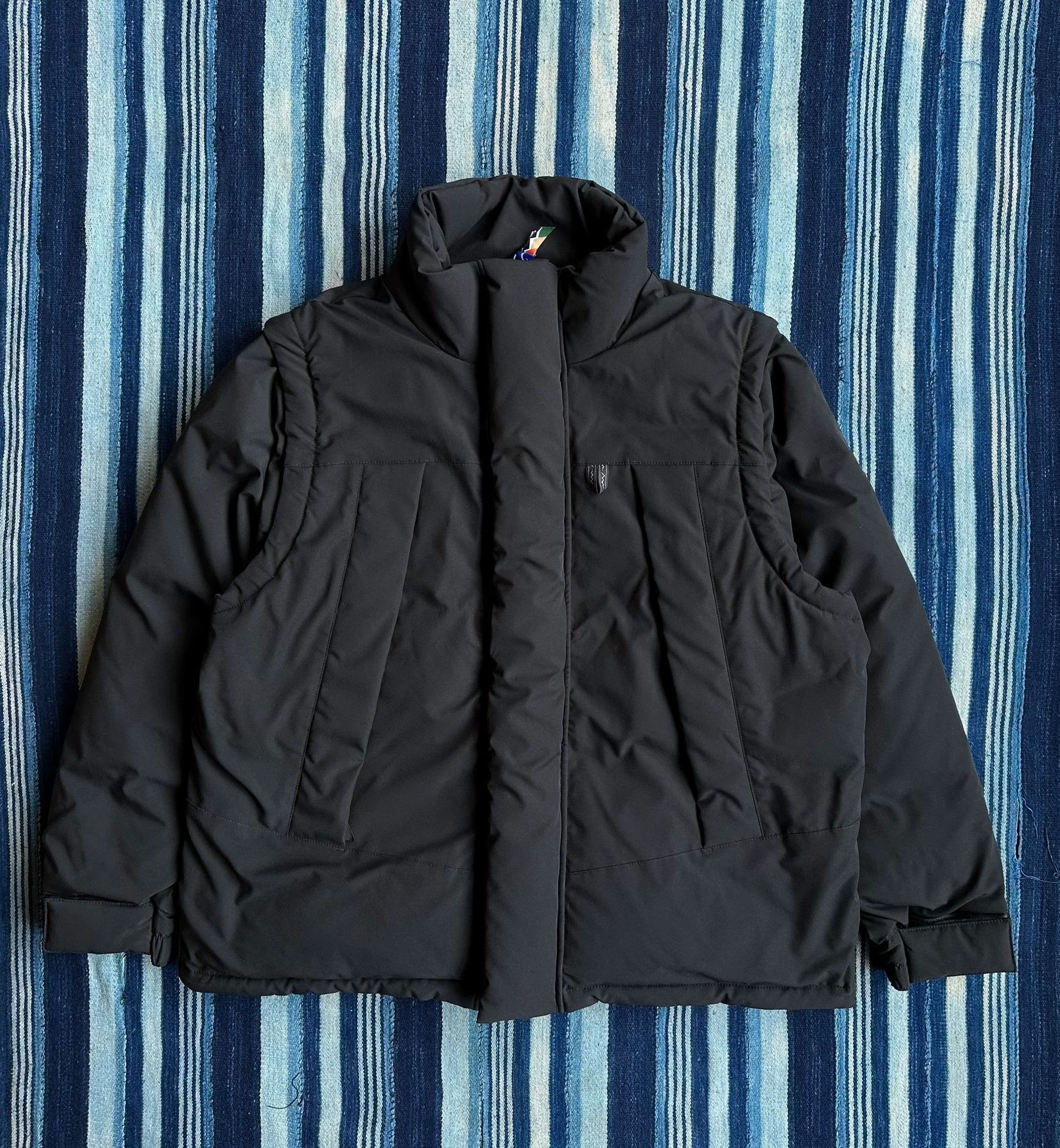 NANGA Black Puffer Jacket with High Collar Size US M / EU 48-50 / 2 - 1 Thumbnail