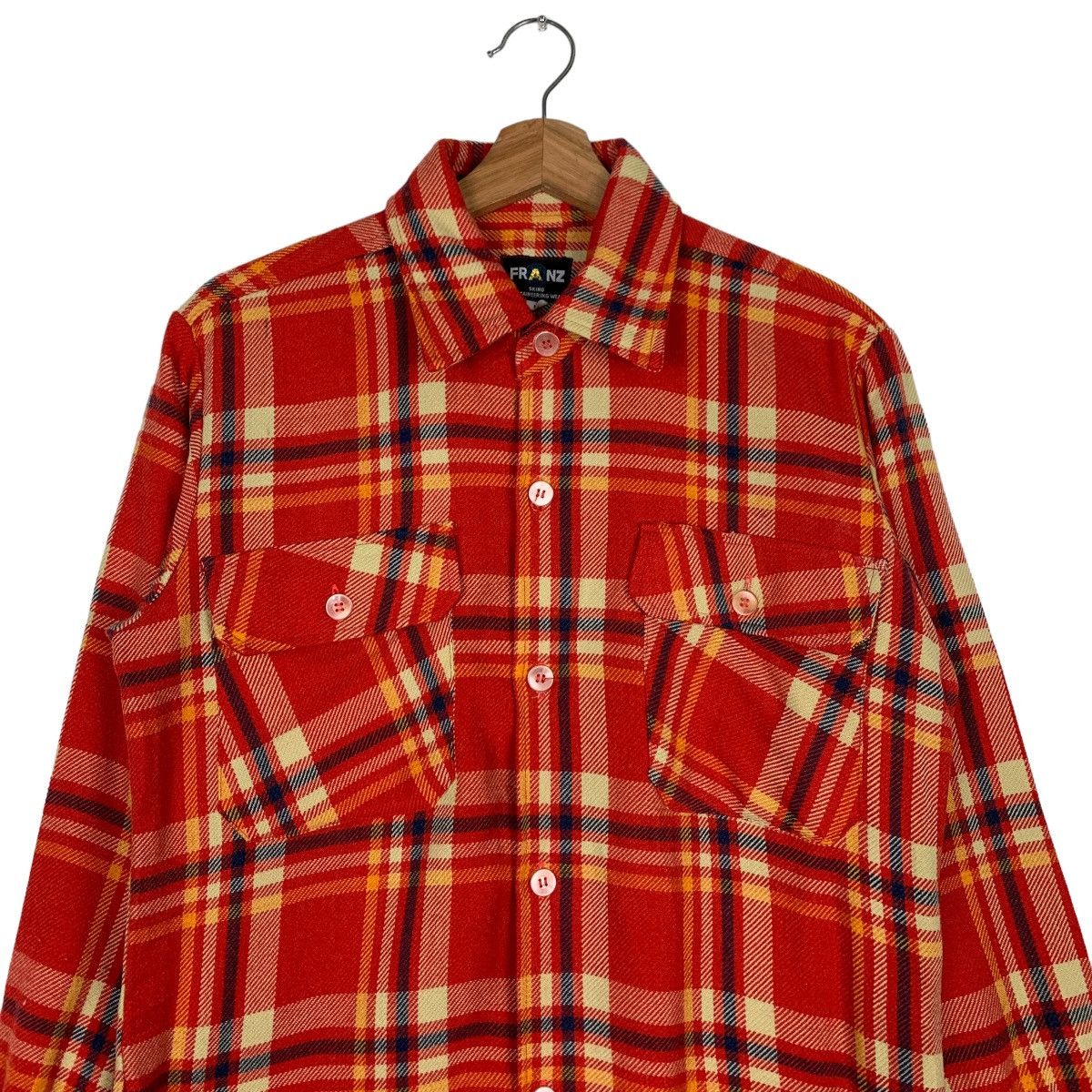 Flannel FRANZ Sking Mountaineering Wear Tartan Flannel #0308-C14 Size US M / EU 48-50 / 2 - 3 Thumbnail