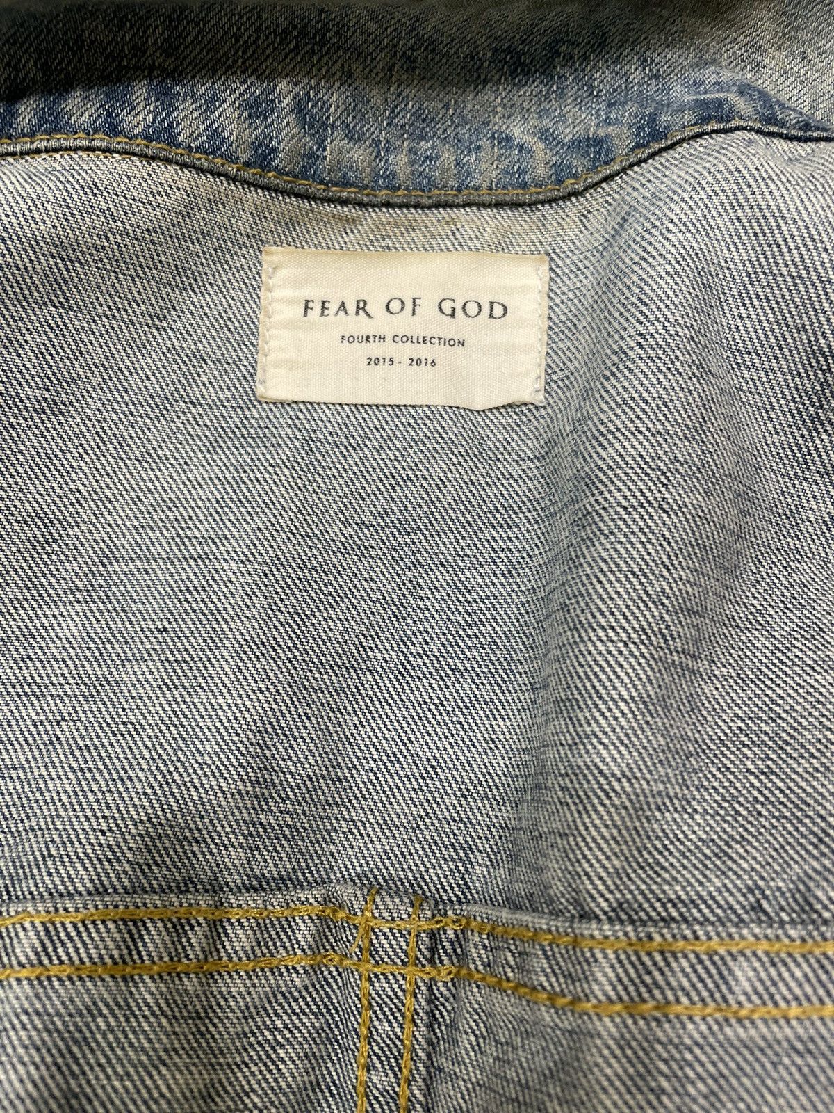 Fear of God Fourth Collection Denim Trucker Jacket Size US XL / EU 56 / 4 - 7 Thumbnail