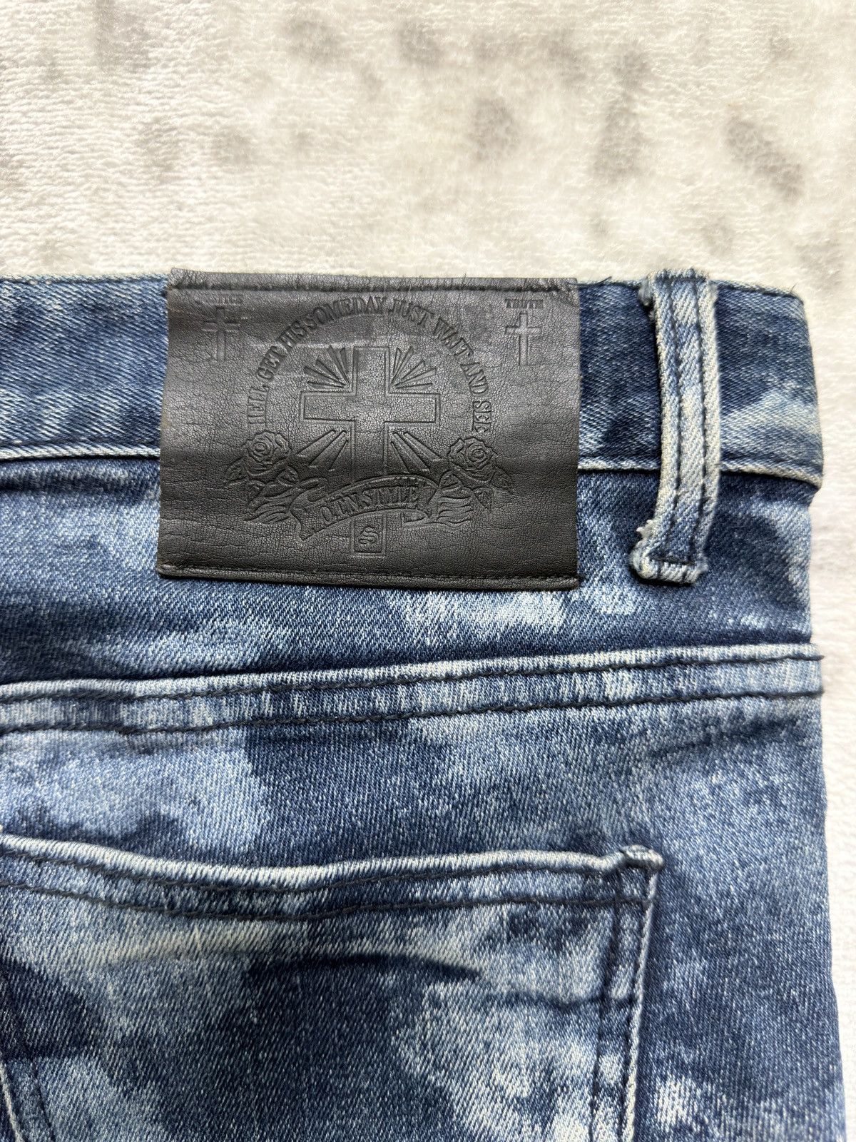 Hysteric Glamour Neige Style Acid Wash Skinny Punk Archive Denim Jeans Size US 31 - 14 Thumbnail