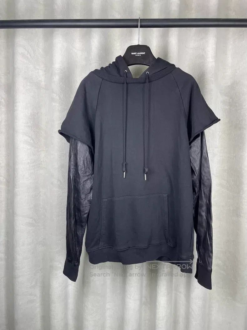 Saint Laurent Paris Saint Laurent Paris Sheepskin Sleeve Patch Hooded Zipper H Size US XXL / EU 58 / 5 - 1 Thumbnail
