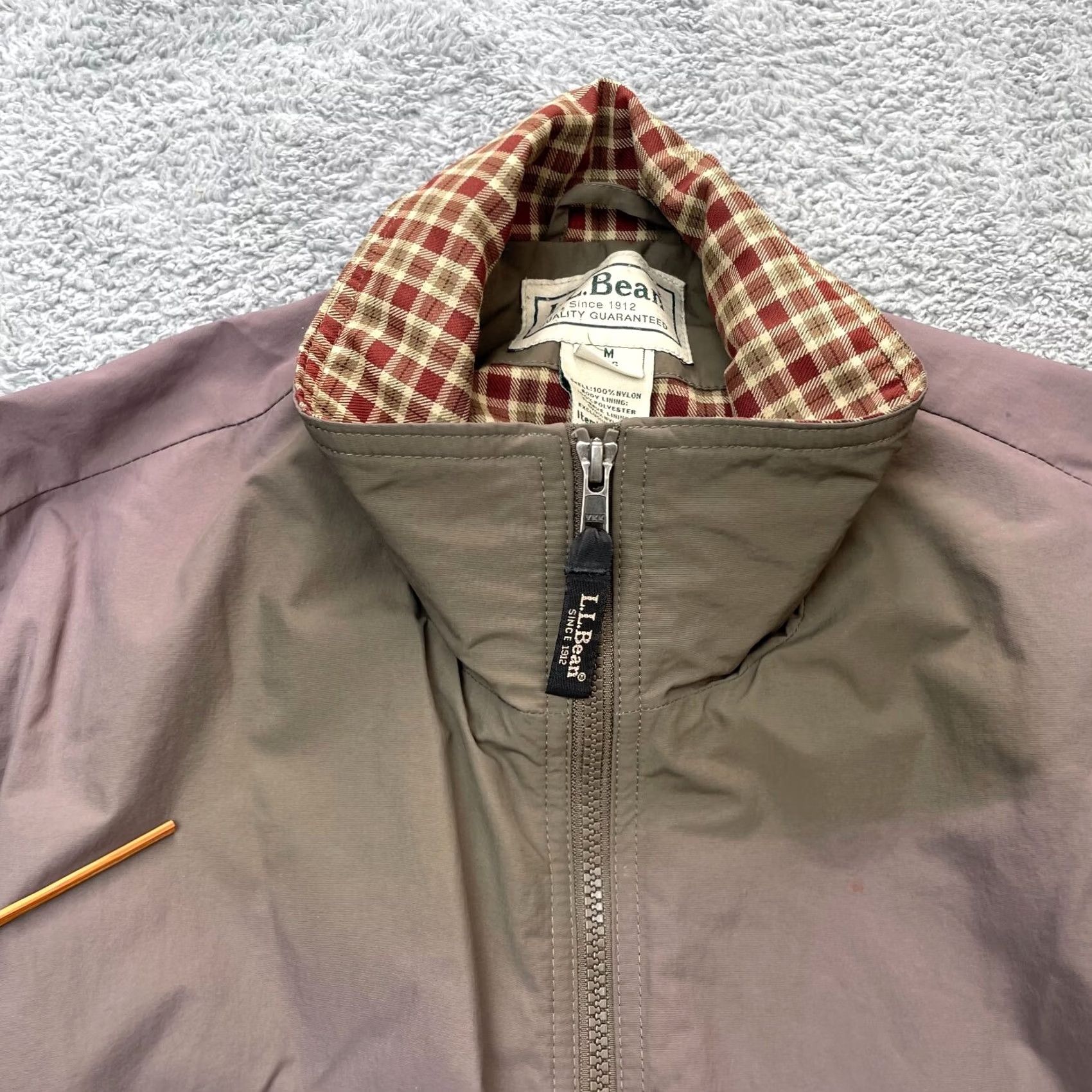 Vintage VINTAGE L.L. Bean Jacket Mens M Parka Nylon Gray Purple Zip Full Zip Pockets Stand-Up Collar Short Coat Size US M / EU 48-50 / 2 - 6 Thumbnail
