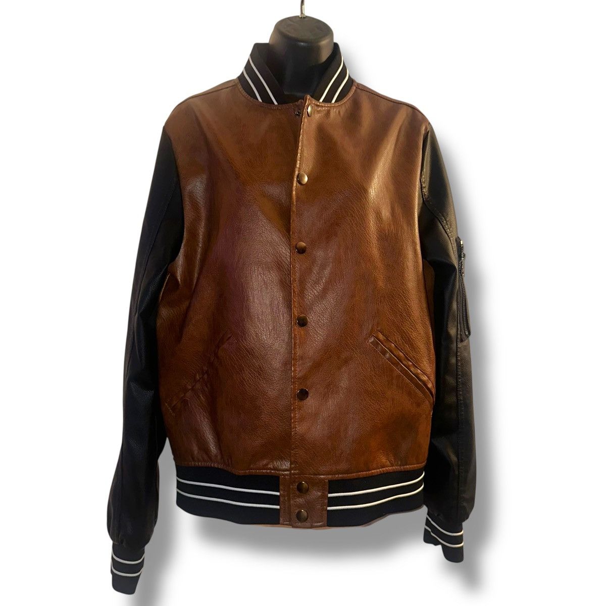 Other Fried Denim vegan leather varsity jacket Size US S / EU 44-46 / 1 - 1 Thumbnail