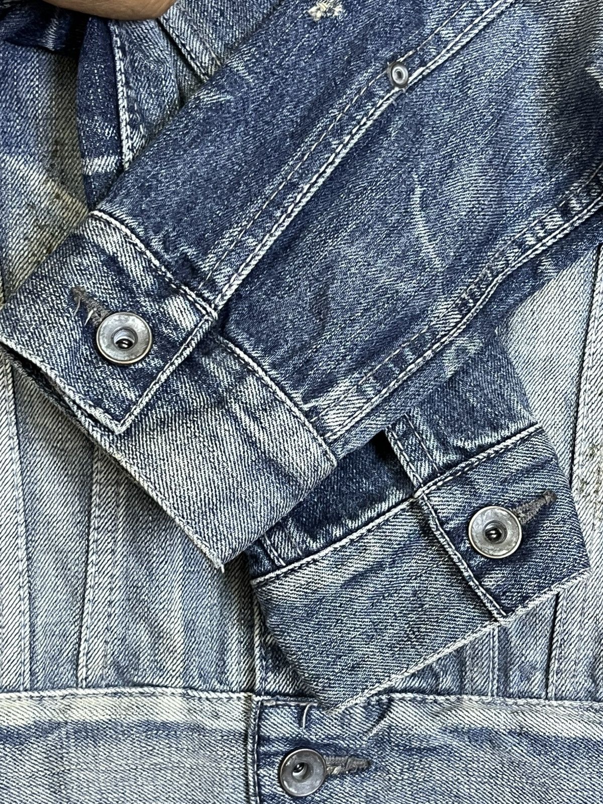 GOSTAR DE FUGA Archival japanese GOSTAR DE FUGA dirt trucker denim jacket Size US XS / EU 42 / 0 - 11 Thumbnail